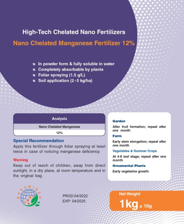 High-Tech Nano Chelated Manganese Fertilizer 12%